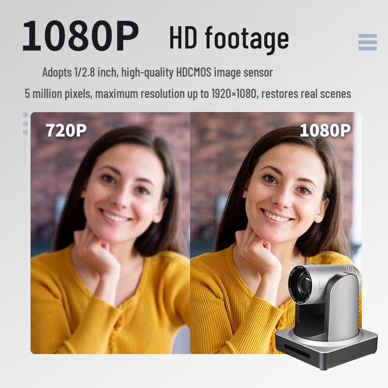 Huachang Vision HD PTZ Camera for Video Conferencing and Live Streaming (CN version)