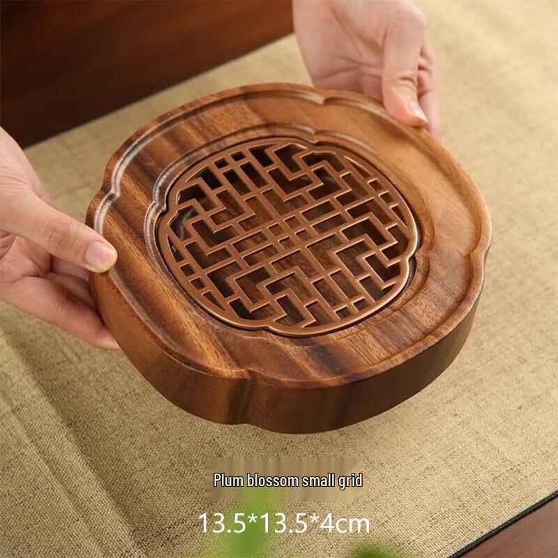 Retro Solid Wood Dry Brewing Tea Tray