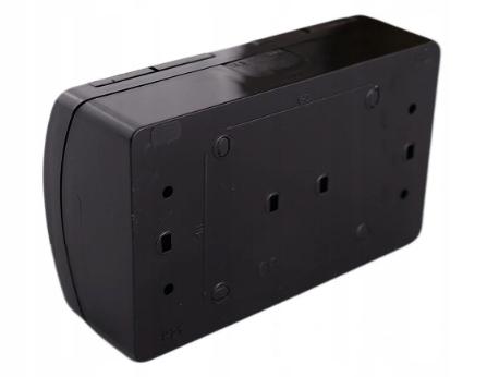 Koala Double Wall Socket IP44 Black