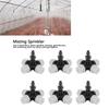 20 ST Korsformad Dimma Spridare Med Taggig Koppling Trädgårdsbevattning Tillbehör Kopplingar