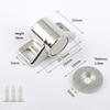 Magnetic Cabinet Latch Zinc Alloy Door Catch Furniture Door Stopper for Children Safety