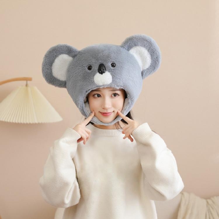Trendsetting Fun Koala Hat for Douple Engagement Wedding Photo Props Party Wear Novelty Headgear Props