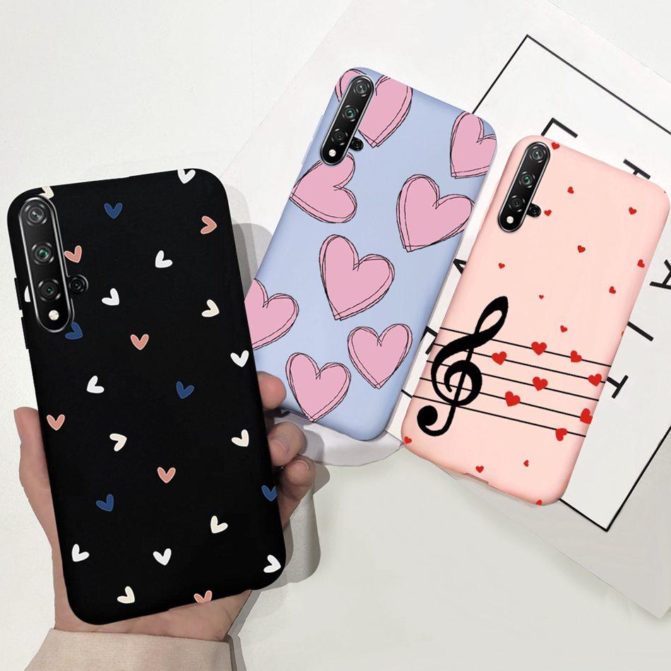 For Huawei Nova 5T Case Beautiful Girl Flower Phone Case For Huawei Nova5T YAL-L21 Soft Silicone Shockproof Back Cover Bumper