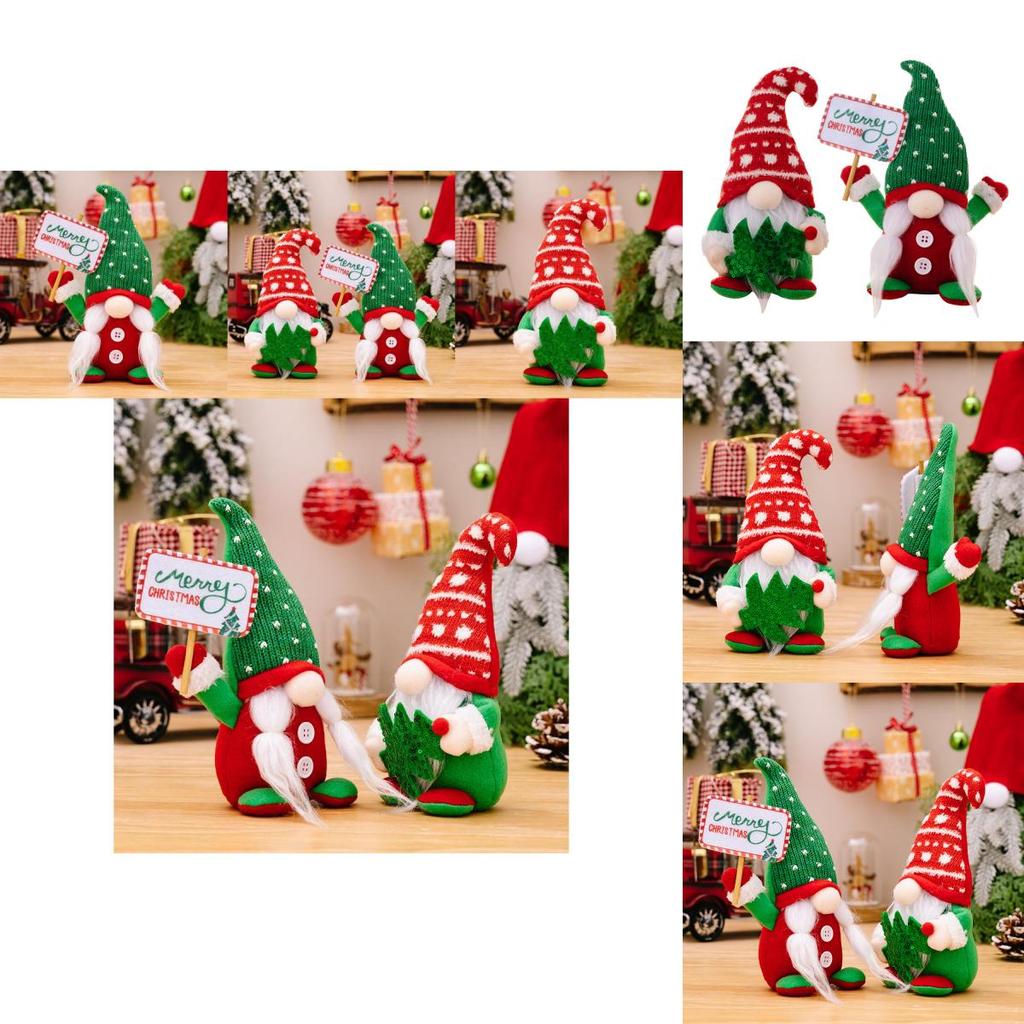 Unique Polyester Gnome Figurine With Red Curved Hat Ideal For Holiday Seasonal Decorations