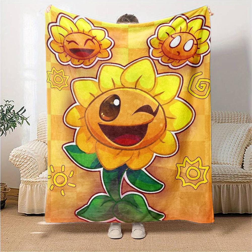 Plants Vs. Zombies Blanket Durable Comfort Perfect for Bedding Bed Chair for All Seasons Warmthful Decor Unique Gift for Family and Friends Camping