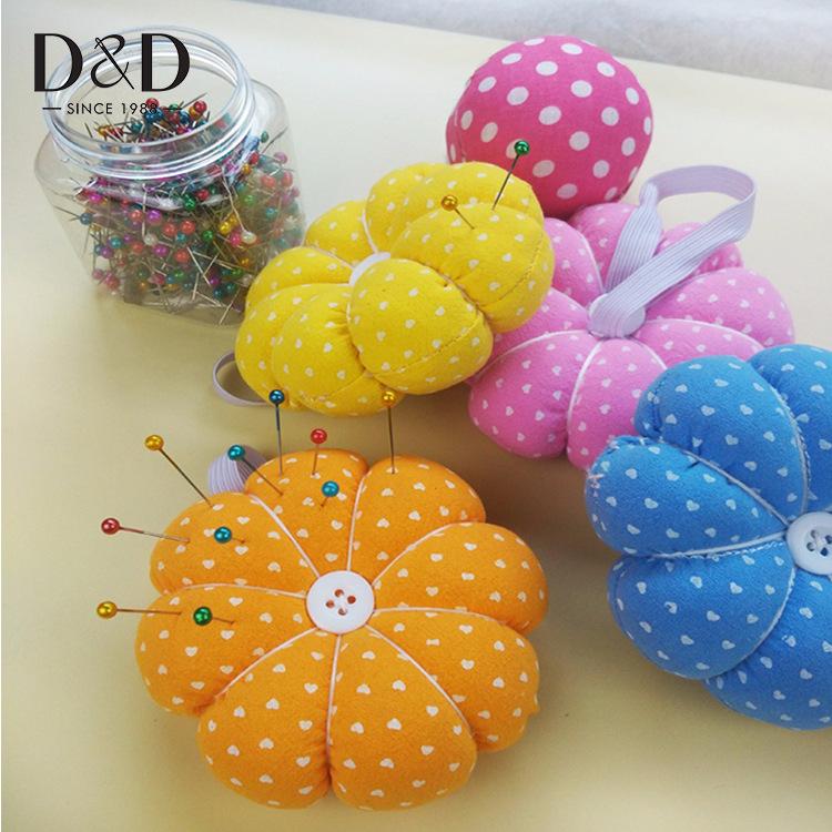 DIY European pumpkin needle insert bag fabric needle pad tool sewing flower sewing needle storage convenient wrist needle insert