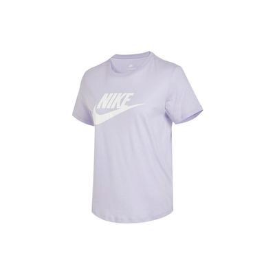 Sportswear Essentials Women'ss Retro Logo Print Crewneck T-Shirt Purple DX7907-536