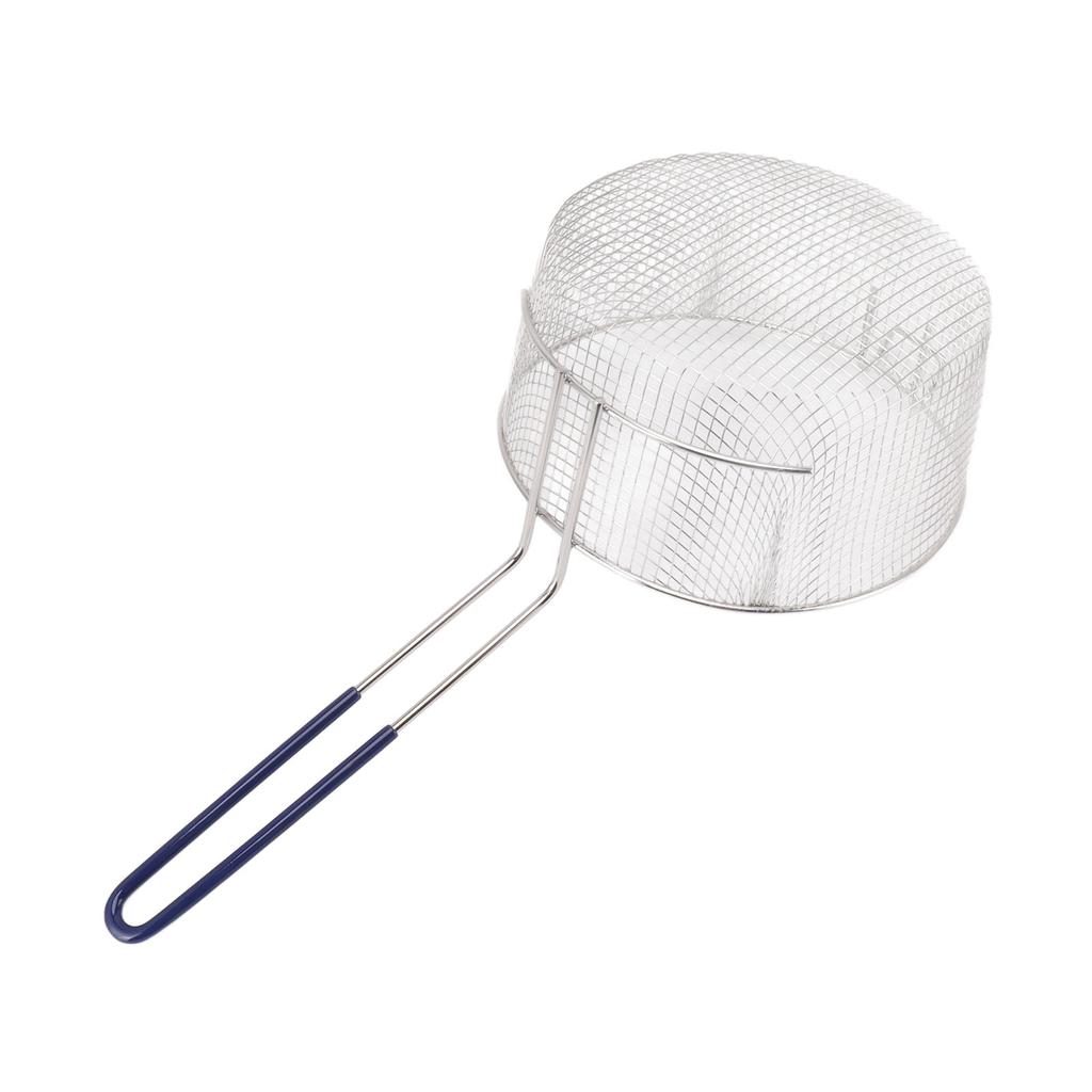 Frying Basket Stainless Steel Handle Reusable Rust Resistant Fry Net for Fish Chicken Nuggets
