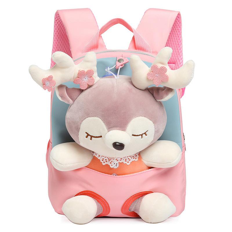 Adorable Cartoon Plush Toy Backpack For Toddlers And Kids In Fun Colors