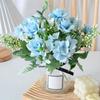 Artificial Flowers High-Density Silk Fabric Soft Touch Waterproof Flexible Branches Window Display Fake Flowers Wedding Hotel Decor