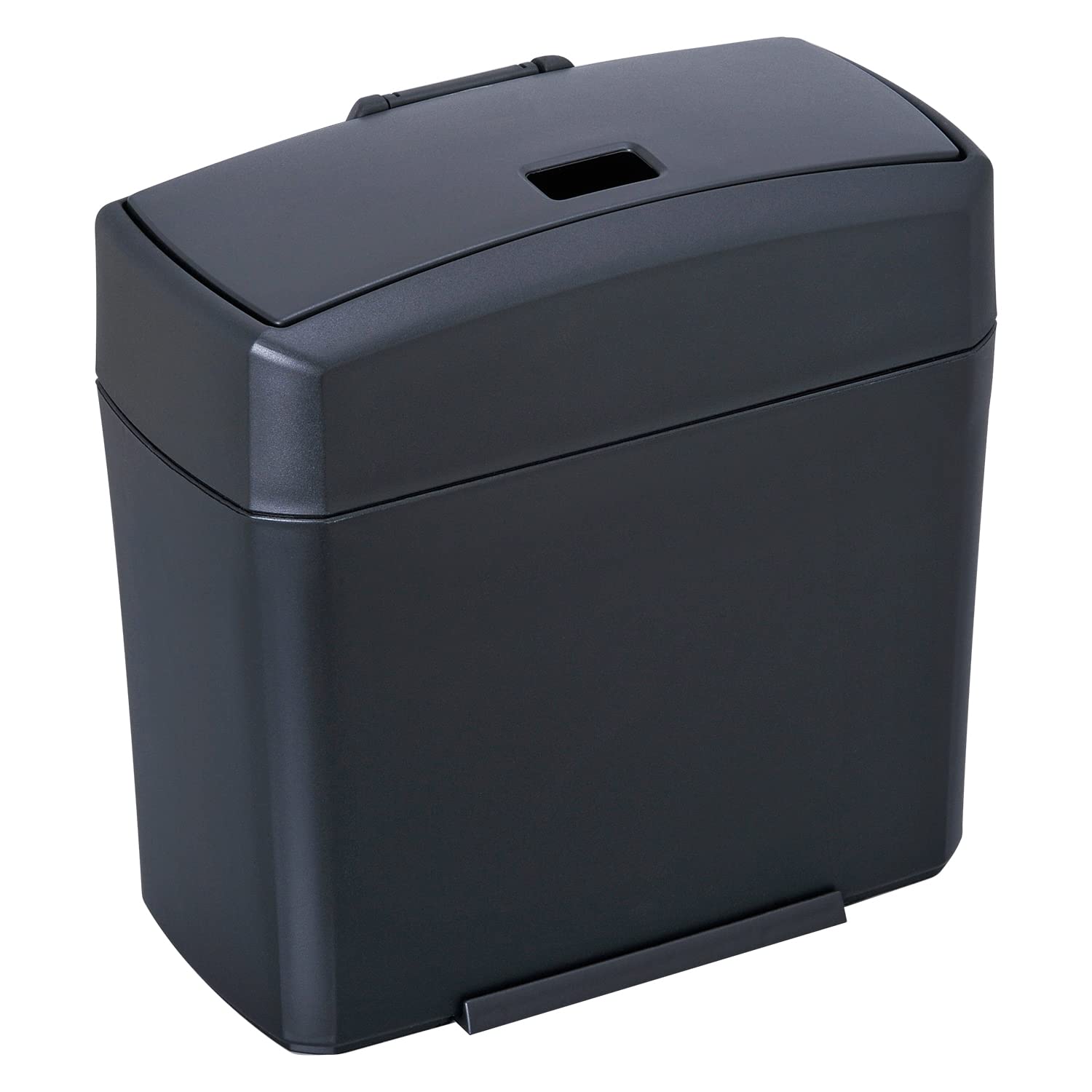 

SEIWA Car Trash Slim Dustbin with W654 Can, Weight, Black, чорний