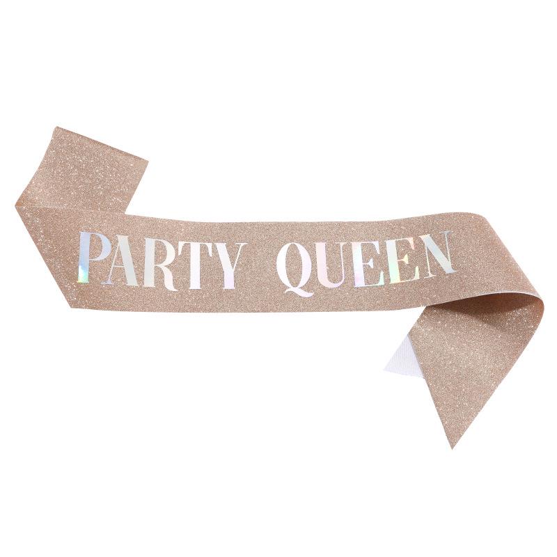 

Европейско-американский блестящий тканевый пояс-кушак для выпускного вечера и девичника One Size