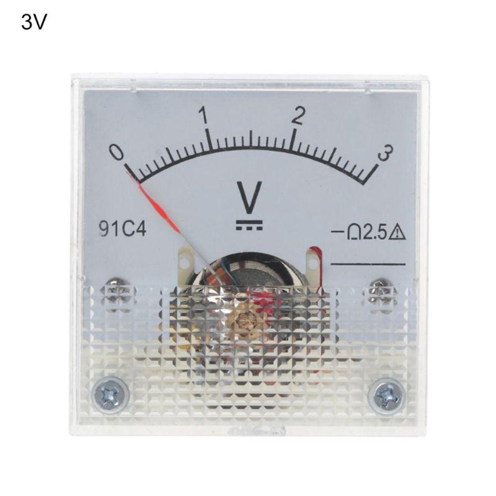 Pointer Type DC Voltmeter 91C4-V Analog Mechanics Plate table Measuring Tool Voltage Meter  Home