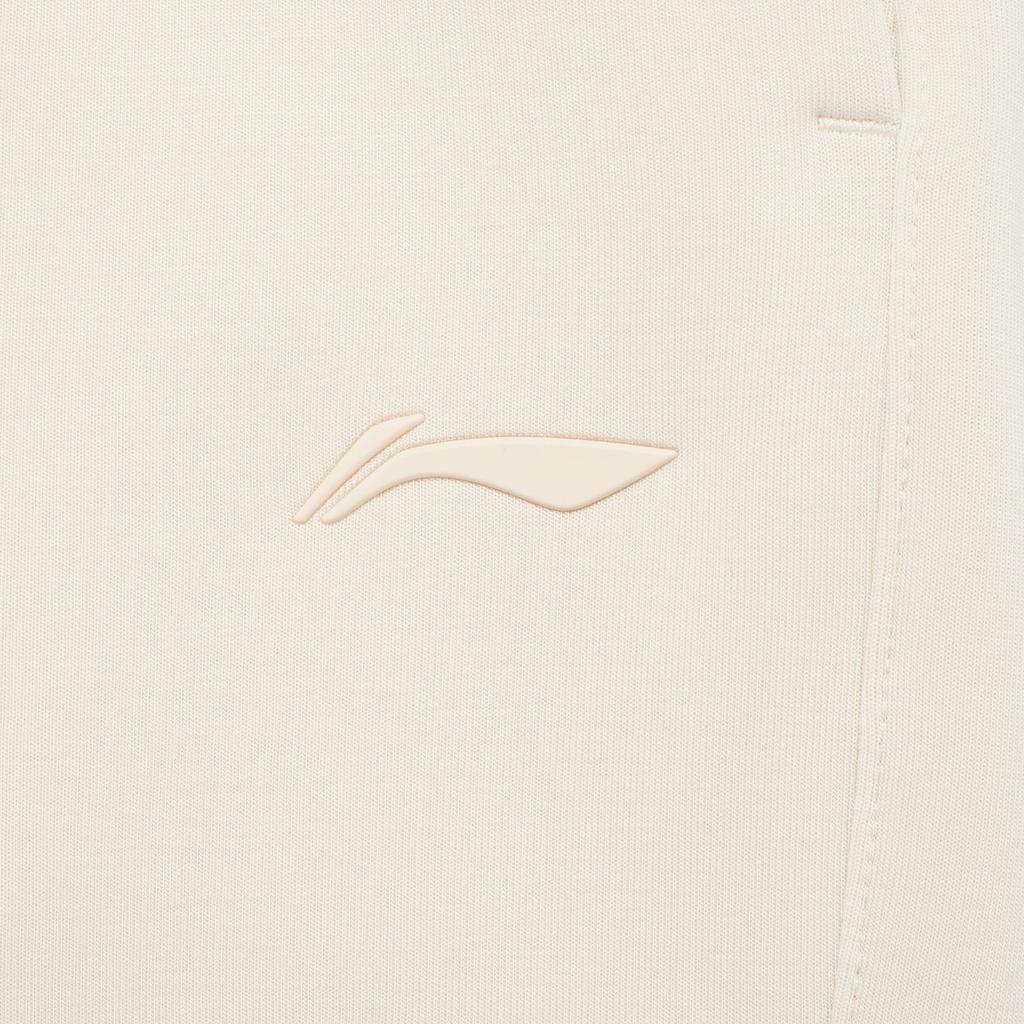 Li Ning Fitness Series Solid Color Mid Waist Tapered Knit Sports Pants Women Bottoms AKLU104-2