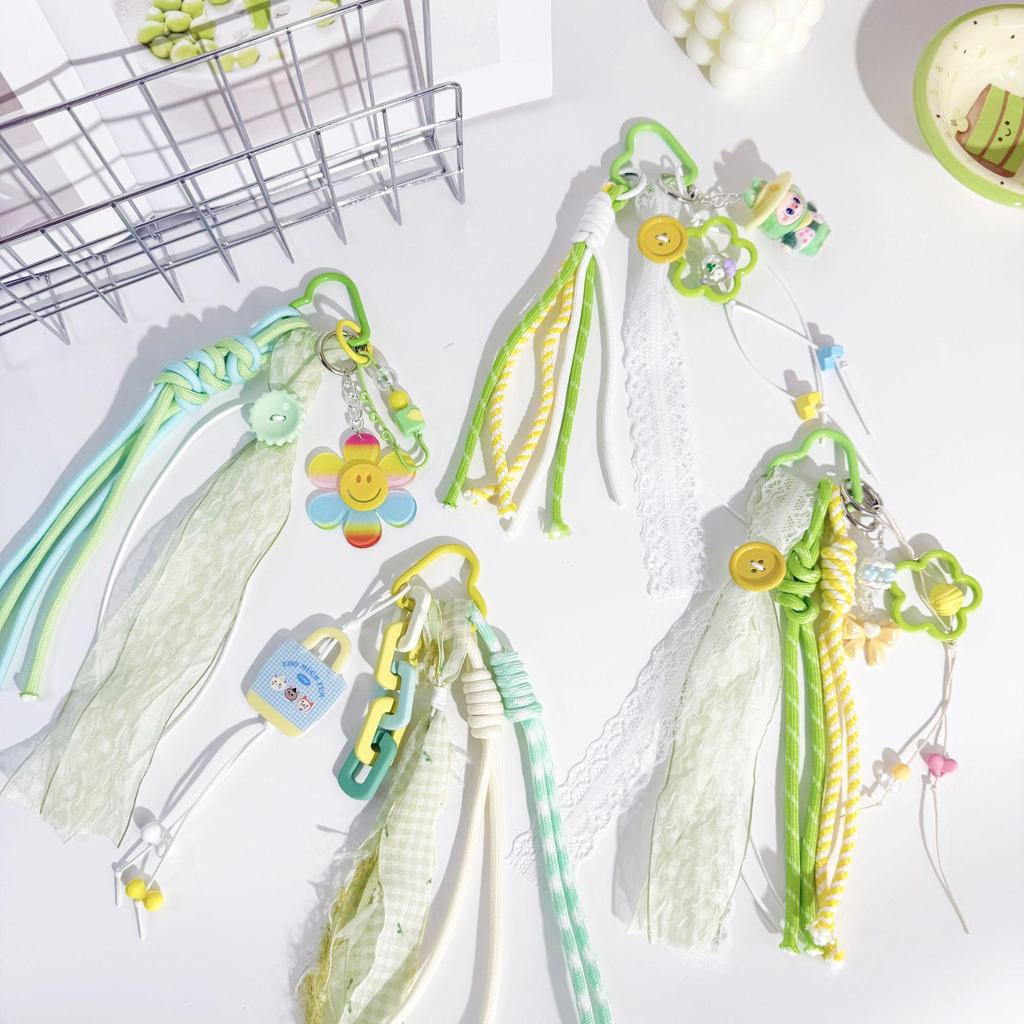 Miu Series Green Pendant Toy: DIY Cloth Doll Blind Box Accessories