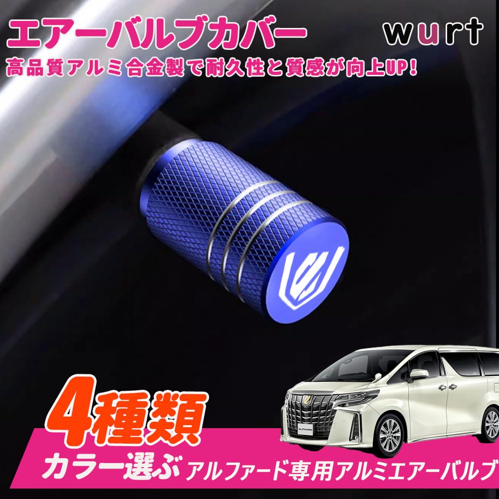 KOKATO Toyota Alphard Serie 20 Serie 30 Serie 40 Aluminium-Ventilkappe Reifenventile