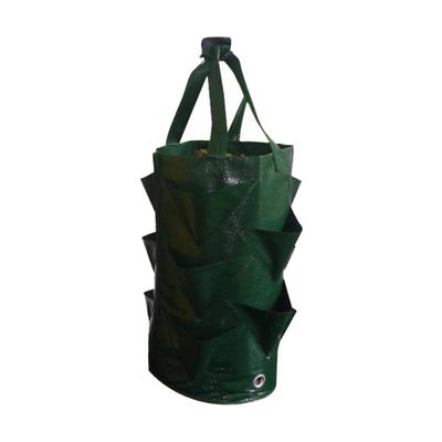 Garden Strawberry PE Hanging Grow Planting Bag Plant Root Pot Pouch Container