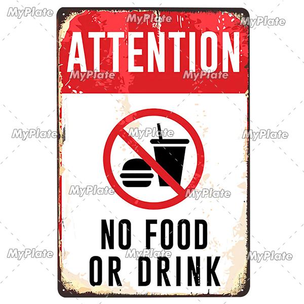 

Знак «ВНИМАНИЕ», винтажная металлическая вывеска, жестяная вывеска, винтажная декоративная табличка, домашний декор для стен, барная вывеска, домашний декор, плакат на заказ 20x30cm（7.8x11.8inch）