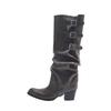 Retro American trouser boots pleated pile boots new women's boots detachable two wear Spice Girl western cowboy boots