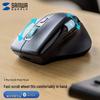 SANWA Ergonomic Dual Mode Wireless Mouse with Dual Scroll Wheels