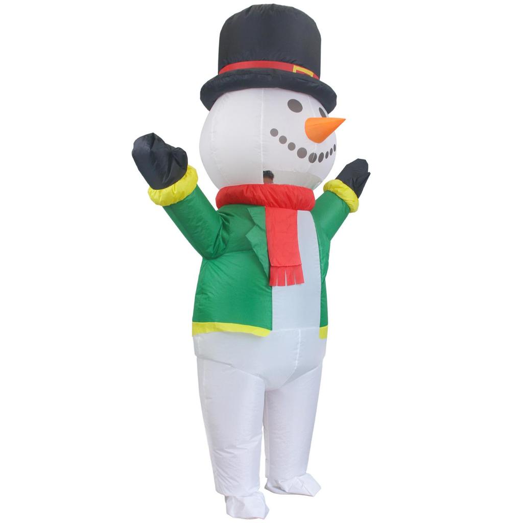 Carnival Inflatable Costume, Green Snowman