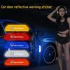 dncr6 4Pcs Car Door Safety Warning Reflective Mark 3D Sticker For Honda Civic FIT CRV Accord Jazz HRV Odyssey Vezel 5th City CRX Pilot
