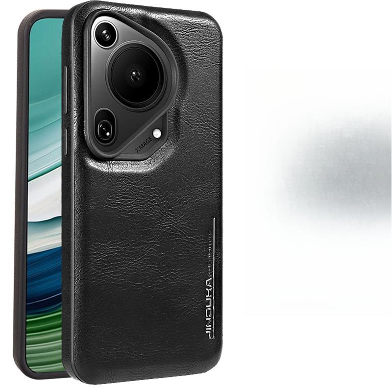 A High-end P70 All-inclusive Anti-drop Pro Magnetic Business Men's Leather Case Suitable for Huawei Pura70pro+ Phone Cases