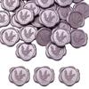 Wax Seal Labels with Adhesive Backing 60-Piece Raised Leaf Relief Stickers for Invitations, Envelopes, and Gift Packaging