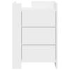 Nightstand White 45 x 50 x 65 cm Particleboard