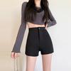 2025 New Spring/Autumn High Waist Women's Black Shorts - Hot Girl Tight Leggings Hot Pants