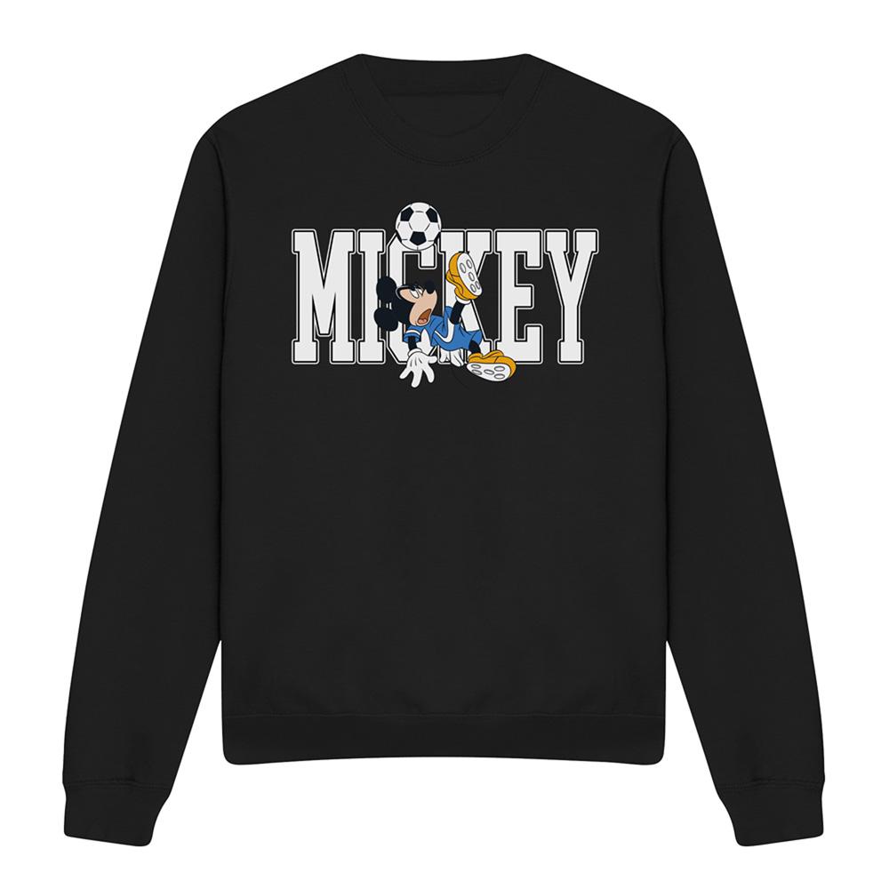 Disney Unisex Adult Football Kick Mickey Mouse Sweatshirt
