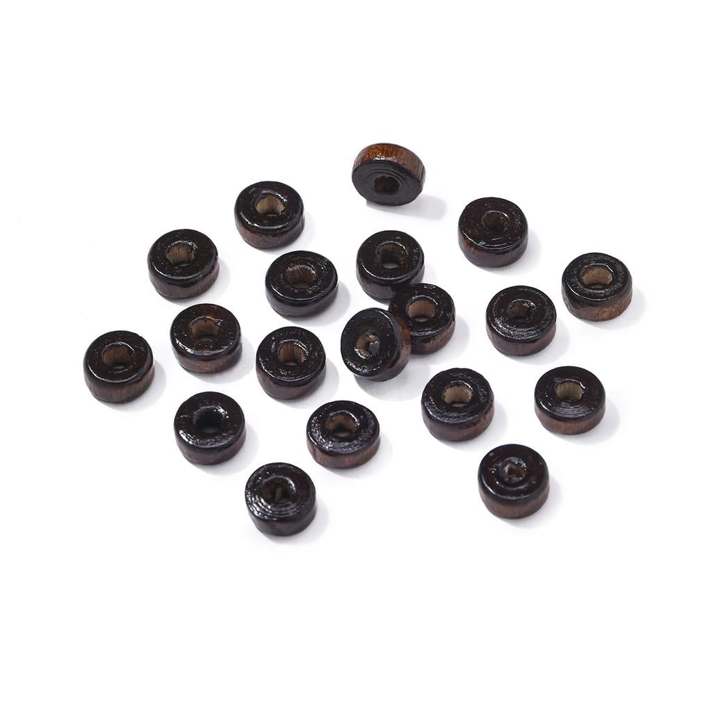 Handmade DIY Beaded Retro Wooden Beads Loose Beads Jewelry Accessories