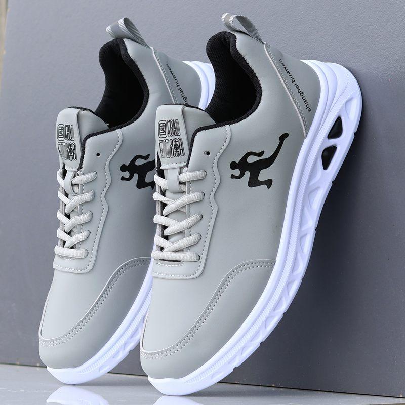 

Мужская обувь, спортивная обувь, осень 2024, новые кожаные водонепроницаемые и нескользящие кроссовки для бега, мужская легкая обувь для отдыха и путешествий 38