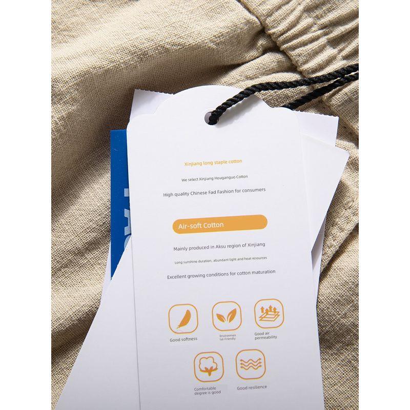 Men's Casual Pants Spring and Autumn Basic Versatile Breathable Cotton Pants Loose Straight Japan fashion Retro Drape Trousers