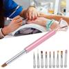 1 x Pen 10 x Pen Head Detachable Gel Pen Detachable Nail Art Brush  Home And Salon Manicure