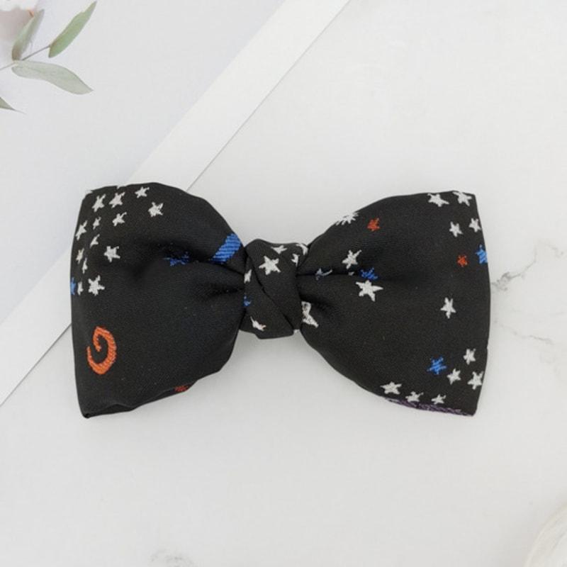 

MAIA Milky Way Star Jacquard Hair Ribbon Pin - Purple Small