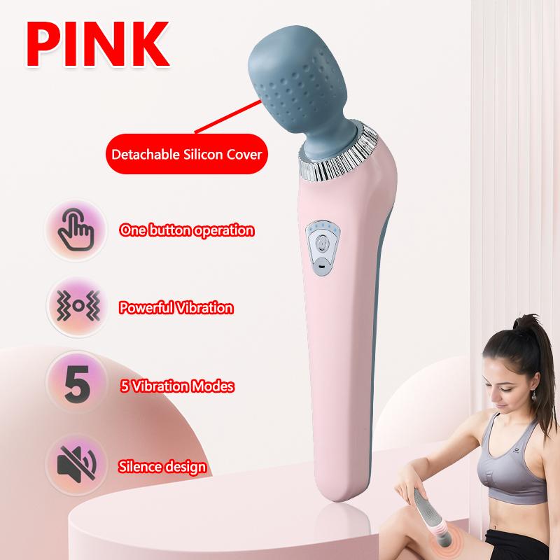 Handheld Massage Gun USB Rechargeable Portable Full Body Massager for Neck Back Legs Waist Muscle Pain Relief Tool