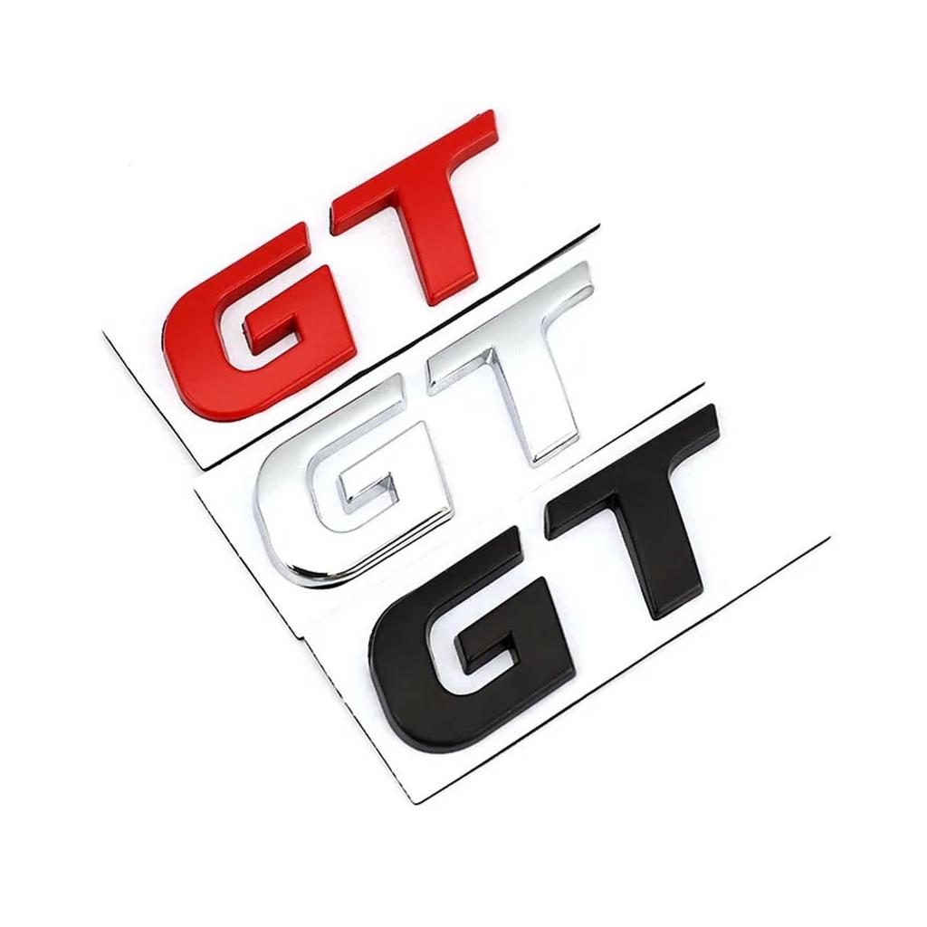 AQXYWIU GT Car Sticker Badge Emblem Decal for GT X6 X5 Forte Optima Picanto Stinger Sex Car Sticker (E)