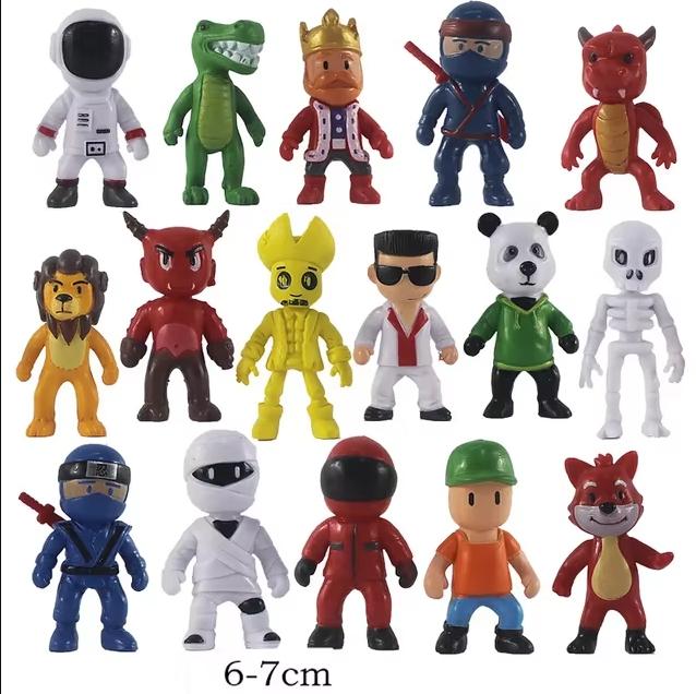 8-24Pcs Stumble Guys Kawaii Anime Pvc Action Figures Set Multiplayer Game Model Statues For Kids Birthday Collection Toy Gift