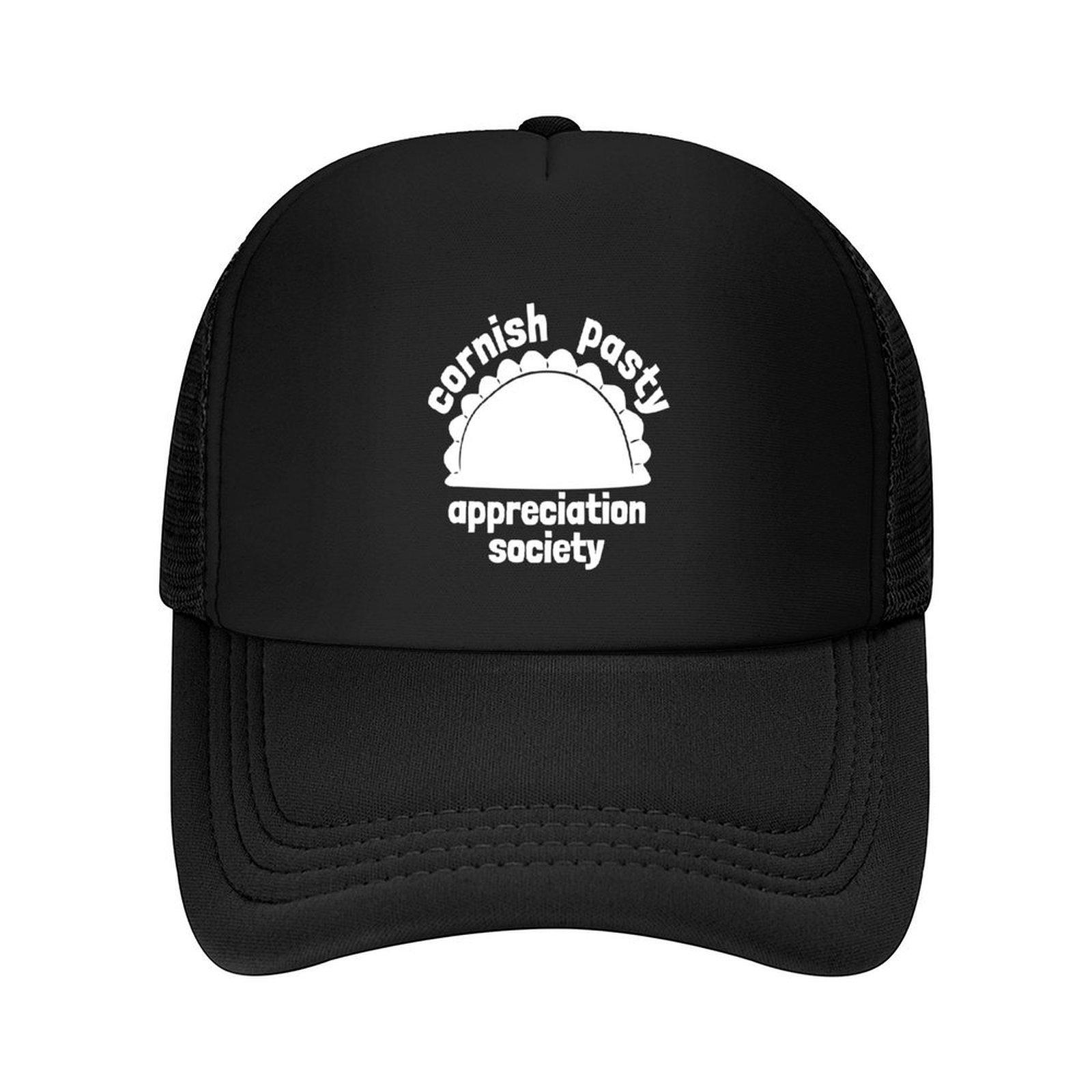 Cornish Pasty Appreciation Society White Baseball Cap Anime Rugby Ball Cap fun hats Men s Luxury Women s