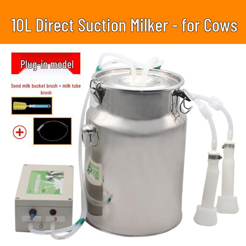 Electric Milking Machine for Cows & Sheep: Pulsating, Speed Adjustable, Fully Automatic, Compact for Home Use