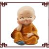 1 Set İçinde 4 Adet Bebek Buda Heykeli Kung Fu Keşiş Heykeli Araba Aksesuarları