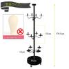 Lhysn Wig Stand, Wig Hanger, Assembly-Friendly Wig Stand, Rotating, Shape-Preventing, Wig Storage, Mannequin Head Storage, for Home Use, Barber Shops,