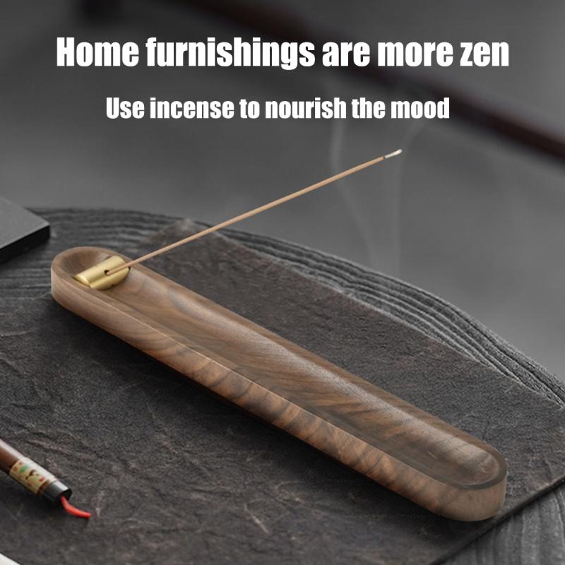 Vintage Wood Incenses Stick Holder Plate for Home Decors and Relaxation Meditations Incenses Burners Tray Ashes Catcher