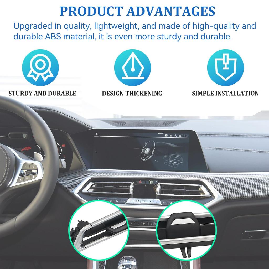 Tivora Front Center Right Air Vent Repair Kit Replaces 2019-2021 BMW X5 X6 X7 G05 G06 G07 64119458543 64119458541