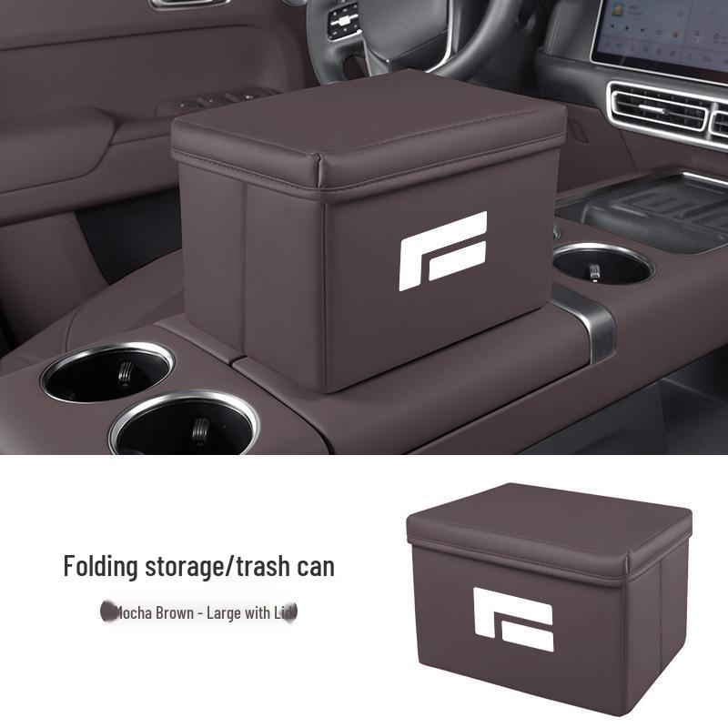 Jishi 01 Car Storage Box - Multi-functional Foldable Organizer & Trash Can