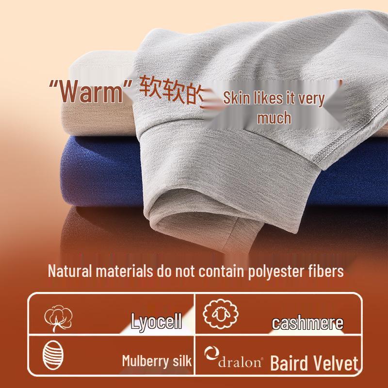 Pánská antibakteriální fleecová termoprádlová souprava s polozvýšeným krkem pro podzim/zimu