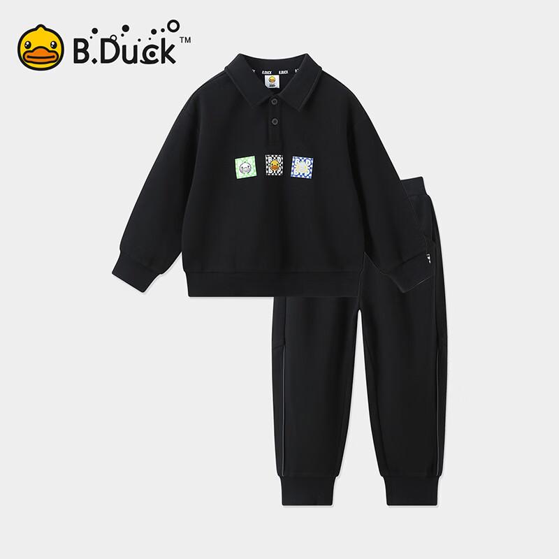 B.Duck Boys' Polo Sweatshirt & Sweatpants Set