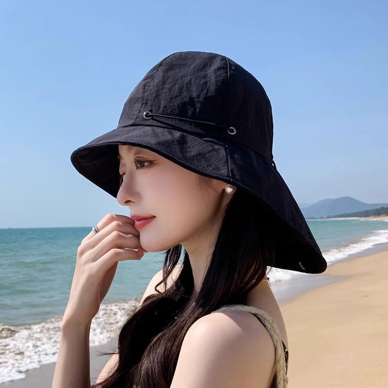 

Летняя корейская версия эластичной и регулируемой шляпы от солнца, модная трендовая женская уличная шляпа для защиты от солнца, шляпа от солнца