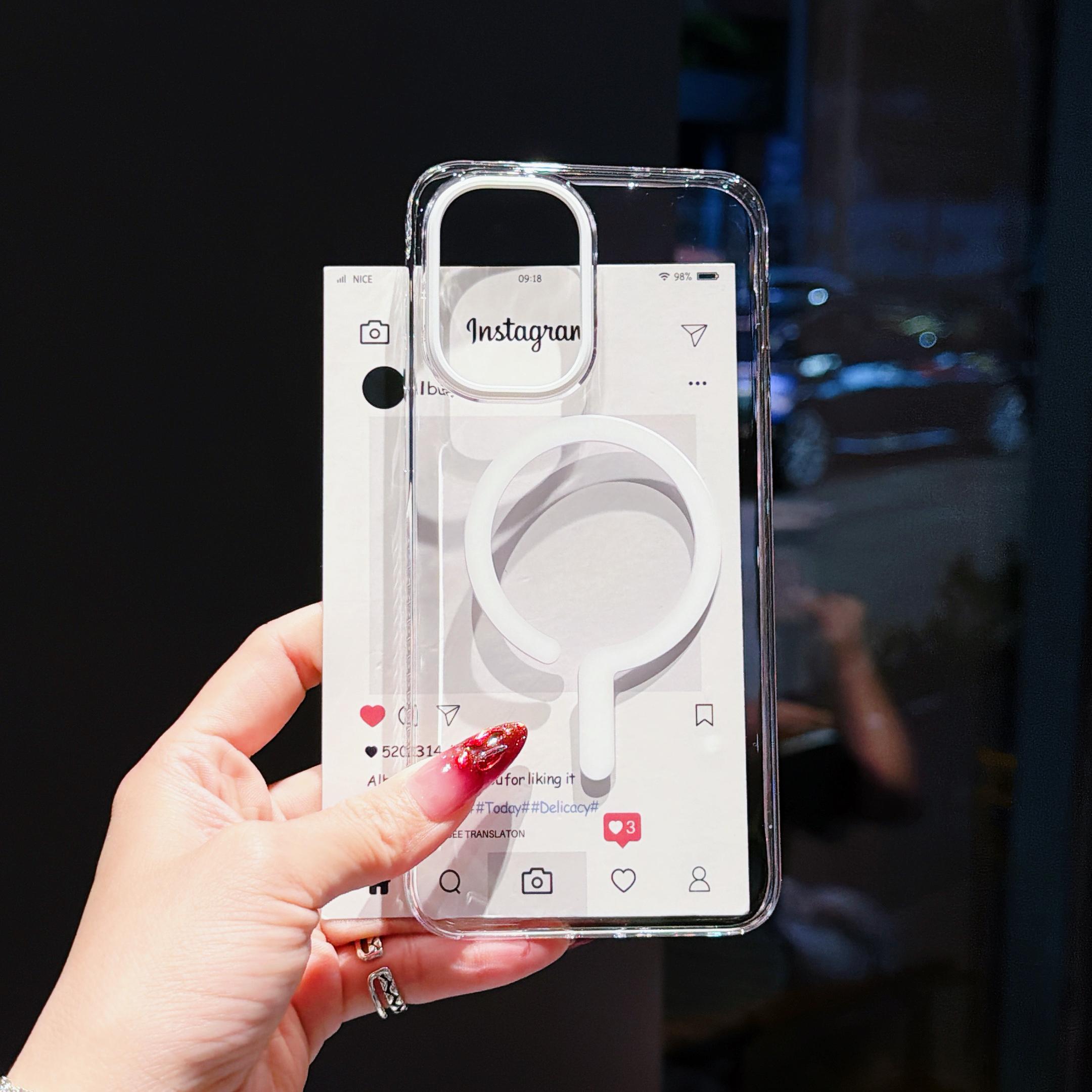 

Clear Plastic For OnePlus Ace 6 1+Ace 6 Case Protection For Magsafe Question Sign Texture Protector Mobile Phone Case Cover OnePlus Ace 6